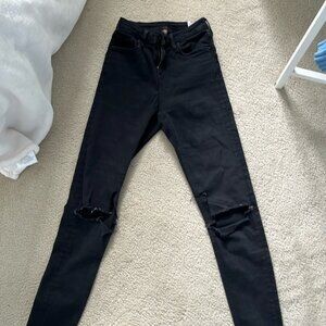 Topshop black jeans Moto size 25